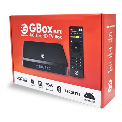Tv Box Goldtech Elite 16/2gb 4k Bt Dual Wifi Negro