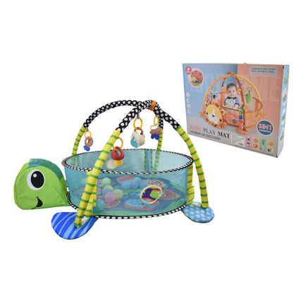 Gimnasio Pelotero 3 En 1 Para Bebe Tortuga