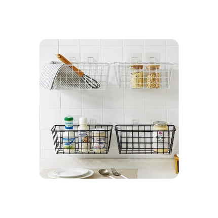 Canasto Organizador Adhesivo Metal Cocina Baño