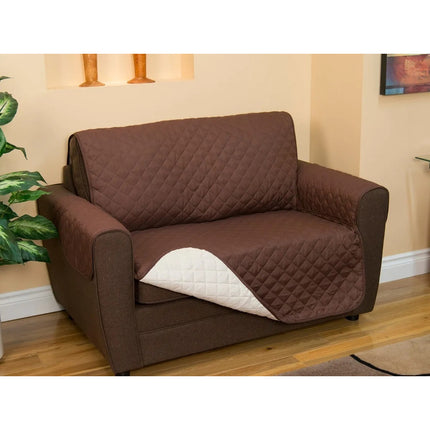 Funda Cubre Sofa De 2 Cuerpos  Marrón