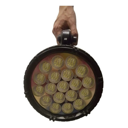Linterna Largo Alcance Alta Potencia Recargable Reflector Lu Negro