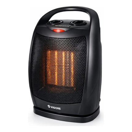 Calentador Estufa Eléctrica Vigore Oscilante 1500w Negro