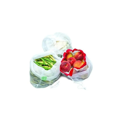 Bolsas De Malla Reutilizables Grande 30 X 40 Cm Blanco