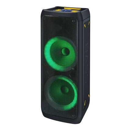 Parlante Caja Activa 2 X 10  Con Bluetooth Led Negro