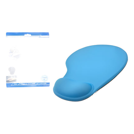 Mouse Pad Ergonomico Con Gel Alfombra Calidad Premiun  Celeste