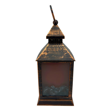Adorno Decorativo Farol Colonial, Simula Fuego Fuego