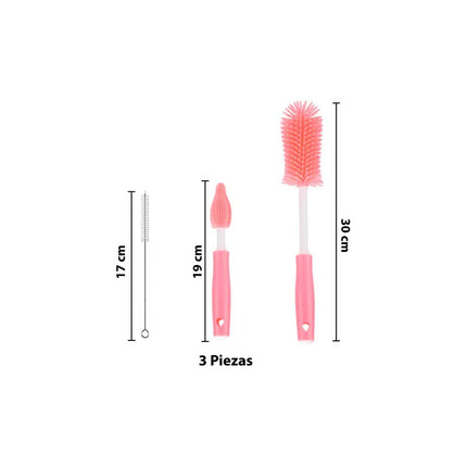 Set X 3 Cepillos De Silicona Limpieza Multiuso 26936 V