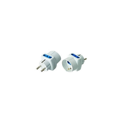 Ficha Adaptador Schuko A 2 Modulos + 1 Schuko