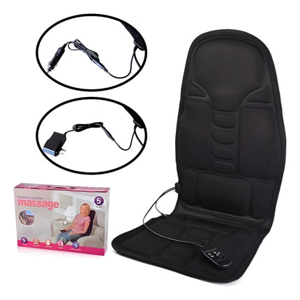 Sillon Masaje Auto O Casa  C/remoto  Negro