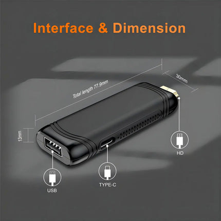 Ledstar Lat-stick Tv Stick 4k Ultra Hd Android Negro De Voz
