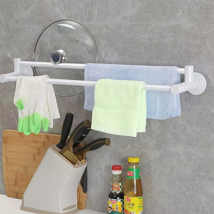 Toallero Doble Con Ventosa Para Pared