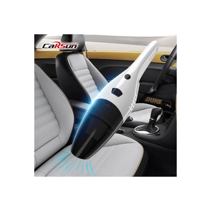 Aspiradora De Coche Dc 12v De Alta Potencia, 4000pa Blanco