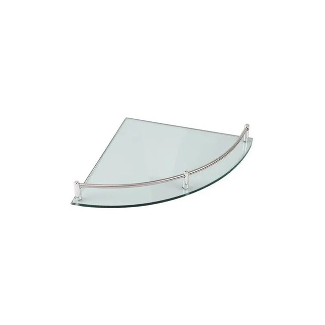 Repisa Esquinero De Vidrio Baño 23.5 Cms Radio Ducha Pared