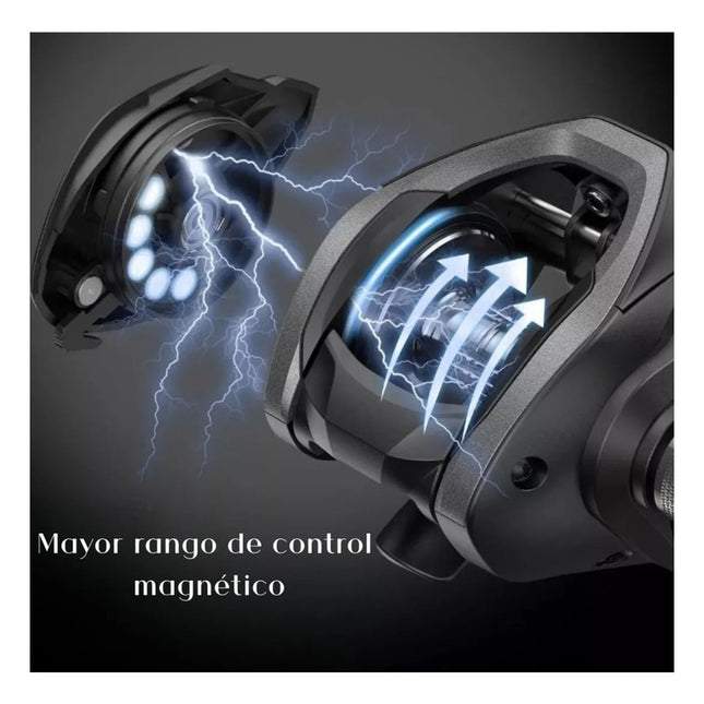 Reel De Pesca Derecho 6.6:1 Cadence Sf1644 Negro