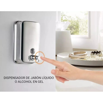 Dispensador  Jabón 500ml Acero Inoxidable