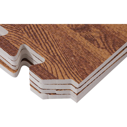 Piso Goma Eva Encastrable 60cm X 60cm X 10mm Marron Marrón