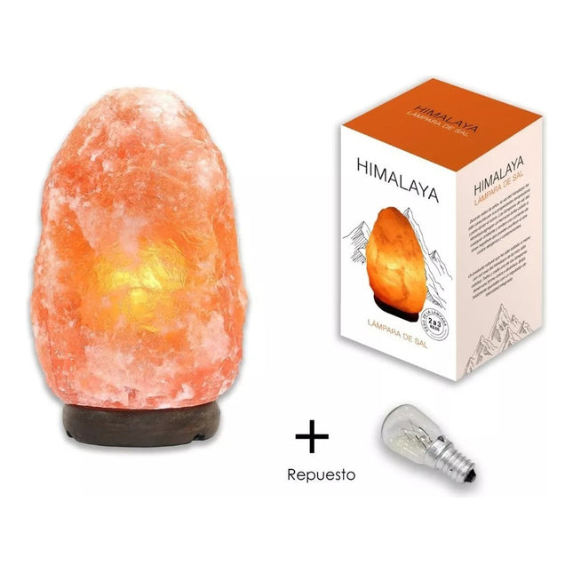 Lampara De Sal Del Himalaya 2-3kg Originales + Bombita Resp