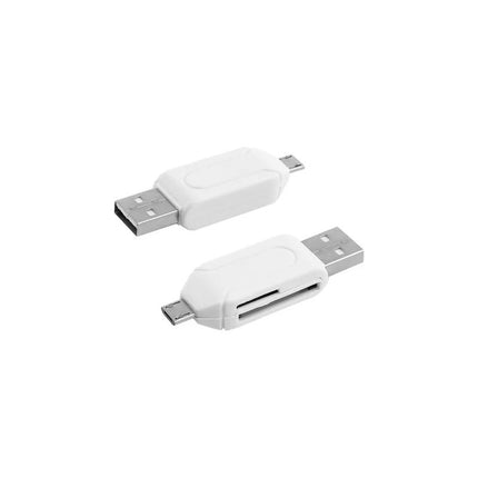 Lector Adaptador Otg Y Lector De Memoria Sd 2 En 1 Micro Usb