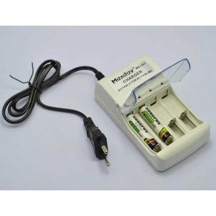 Cargador De Pilas Recargables Aa Y Aaa  Maxday