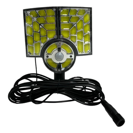 Luz Solar C/panel Y Cable Individual 36 Led Potente Negro