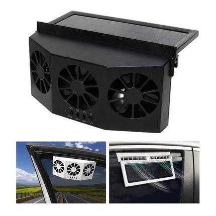 Ventilador Refrigerador Solar Para Auto En Ventana