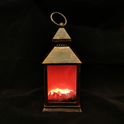 Adorno Decorativo Farol Colonial, Simula Fuego Fuego