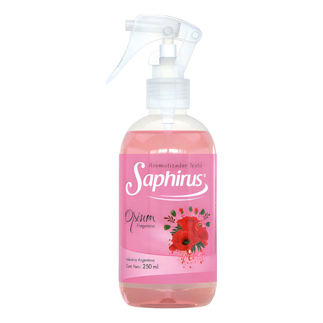 Fragancia Saphirus Aromatizador Ropa Textil 250ml Aroma Opiu