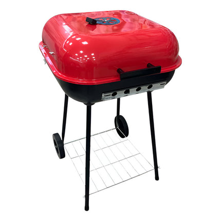 Barbacoa  Parrilero  Cuadrada Con Tapa 46cm