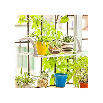 Tendedero Plegable  Para Balcón O Ventana 50 X 28 Cm Chico Blanco