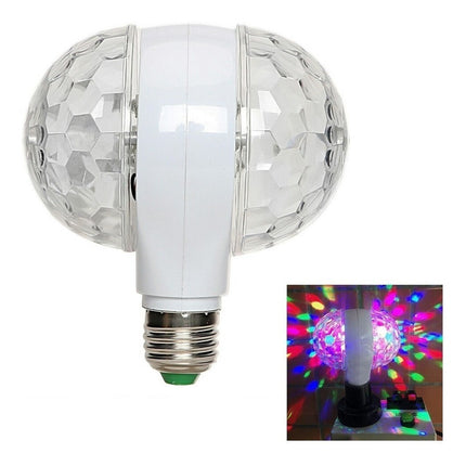 Lampara Disco Ld Doble Rgb Colores Pase E27 Rgb Rgb