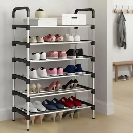 Zapatera Organizador Metalico 6 Estantes - J8-0139 Gris