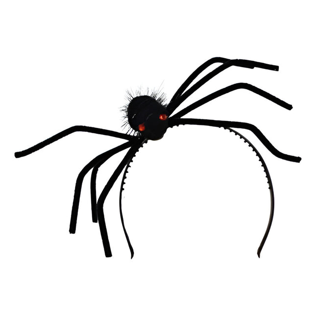Vincha De Halloween Araña En La Cabeza Negro
