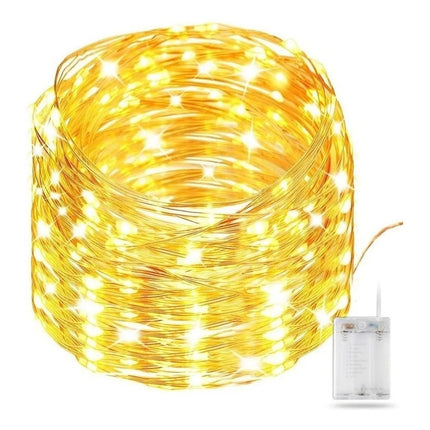 Luces Led A Pila Luciernagas Guía De 2 Mt Cálidas
