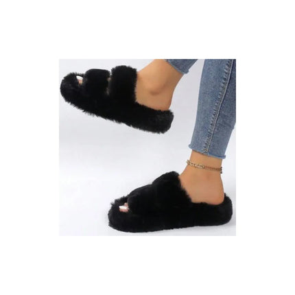 Pantuflas Peluche Negras Cgs00762/3/4 Negro 39 Uy