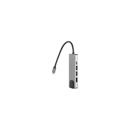 Hub Tipo C Y Puerto Ethernet 5 En 1 - 100 W Gris