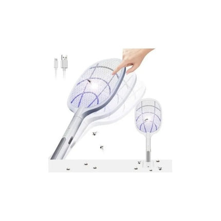 Raqueta  Mata Mosquitos Eléctrica Recargable  Blanco