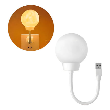 Lampara Veladora Luna Usb Lámpara De Noche A