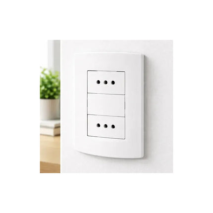 Plaqueta Armada Siica  2 Tomas  3 En Linea Blanca Blanco