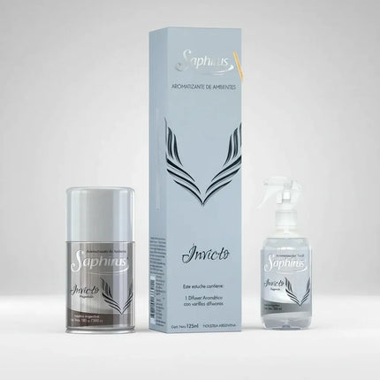 Pack Saphirus Invicto Areosol + Textil + Difusor Palitos