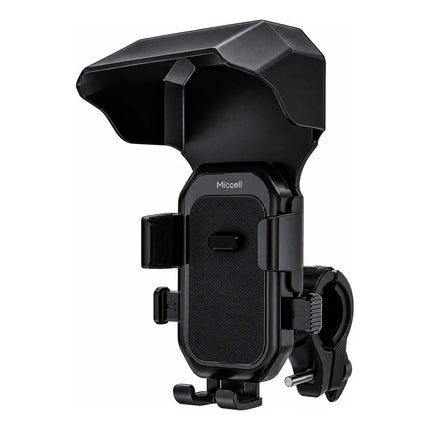 Soporte Para Celular De Moto Miccell Ch38b Con Visera Paraso Negro