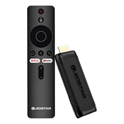 Ledstar Lat-stick Tv Stick 4k Ultra Hd Android Negro De Voz