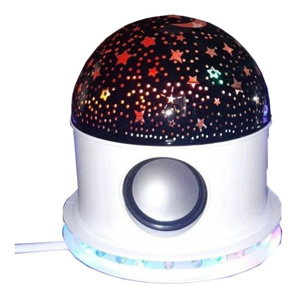 Veladora Proyector Estrellas Led Parlante Lampara V V