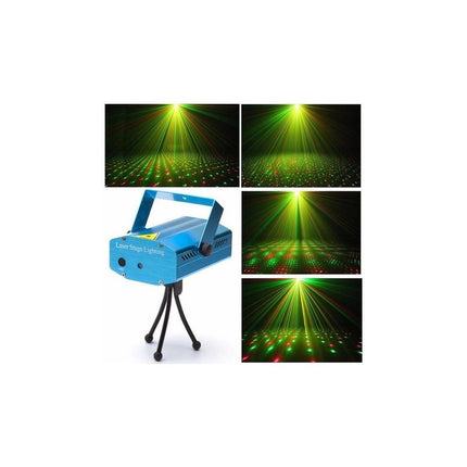 Mini Laser Multipunto  Led Con Trípode Rojo Y Verde Puntitos