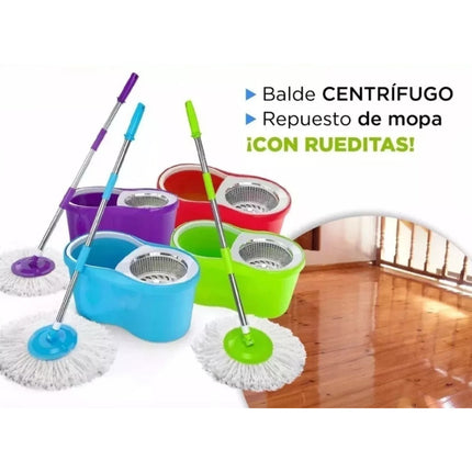 Mopa Balde Giratorio  + Manta Corderito 2 Plazas  Promo  Varios