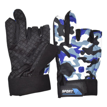 Guantes Camuflados De Dos Dedos Para Pesca