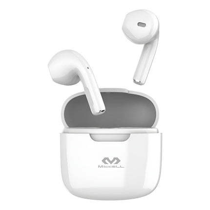Auricular Inalambrico Miccell Bt Tws Bh11 Blanco Blanco