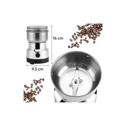 Molinillo Cafe Y Granos Electrico Boma Acero Inox 150 W  Plateado