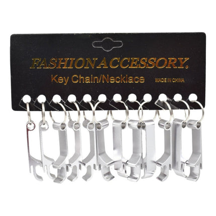 Llavero Destapador Metal  X12 Unidades