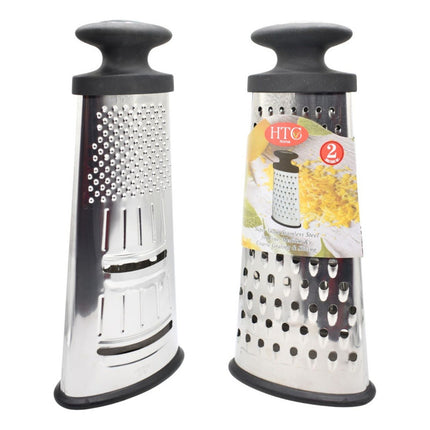 Rallador Doble Cara De Acero Inoxidable Ckc01256 Gris