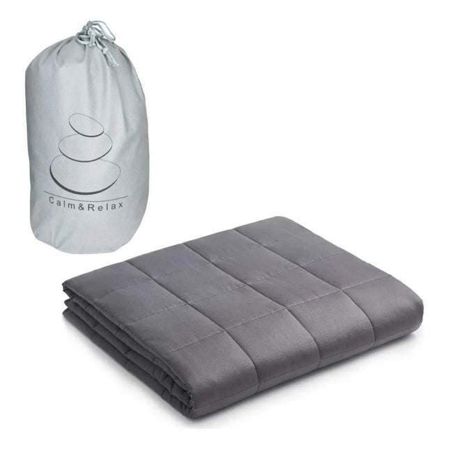 Manta Con Peso 125x180cm. 7kg. Cgs00353 Liso 7.5 Kg Gris
